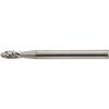 Carbide metal end mill, flame shape B, toothing C type 2602